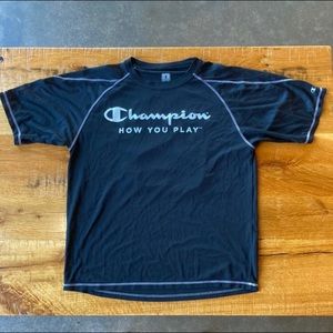Black champion double dry phi psi 12 tee shirt